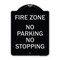 Signmission No Parking No Stopping Heavy-Gauge Aluminum Architectural Sign, 24" x 18", BS-1824-23703 A-DES-BS-1824-23703 - alternate 1